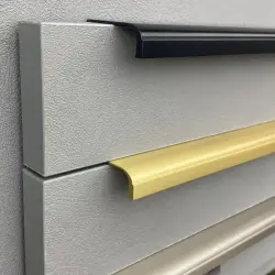 System Entegre/Gömme Mobilya Kulbu Siyah Renk 960mm Kulp (SY1745 0960 AL6) - 2