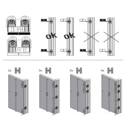 System Gizli Menteşe Altın Renk 128x22mm 60kg (HG105HT01 GL) - 4