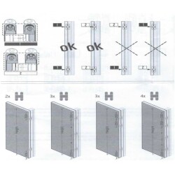 System Gizli Menteşe Antik Sarı Renk 130x30mm (HG107HT01 ABM) - 5