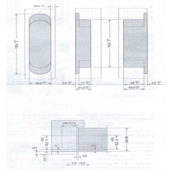 System Gizli Menteşe Saten Renk 130x30mm (HG107HT01 AL2) - 5