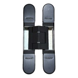 System Gizli Menteşe Siyah Renk 128x22mm 60kg (HG105HT01 AL6) - 1