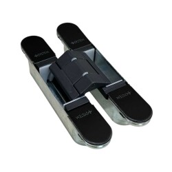 System Gizli Menteşe Siyah Renk 128x22mm 60kg (HG105HT01 AL6) - 2
