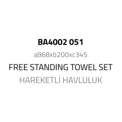 System Hareketli Havluluk Siyah Renk (BA4002 051 AL6) - 2