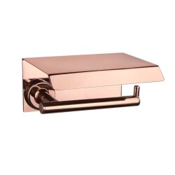 System Hoop Kapaklı Tuvalet Kağıtlığı Rose Renk (BA1003 011 RS) - 1