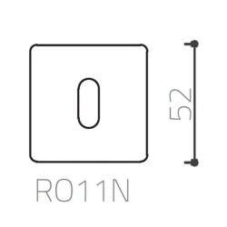 System Kare Oda Kapı Rozeti Nikel Renk (RO11N NBM) - 3