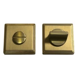 System Kare Wc Banyo Kapı Kolu Rozeti Gold Branch Renk (RO17W GB) - 1
