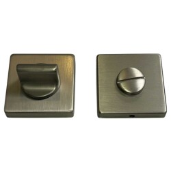 System Kare Wc Banyo Kapı Rozeti Nikel Renk (RO11W NBM) - 2
