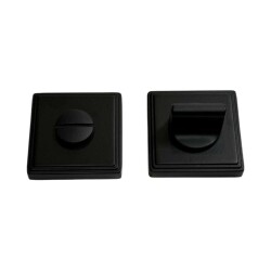 System Kare Wc Banyo Kapı Rozeti Siyah Renk (RO17W AL6) - 1