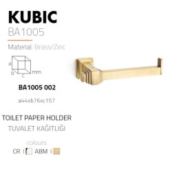 System Kubic Tuvalet Kağıtlığı Antik Renk (BA1005 002 ABM) - 2