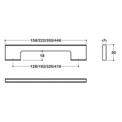 System Mobilya Kulbu Krom 320mm Kulp (SY8574 0320 CR) - 2