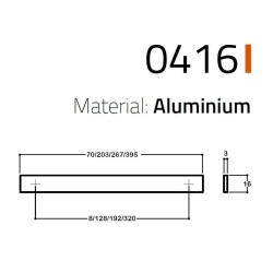System Mobilya Kulp Tabanı Rose Renk 192mm (SY0416 0192 RS) - 2