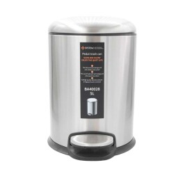 System Pedallı Çöp Kovası Saten Renk 5 Lt (BA4029 034 NB) - 1