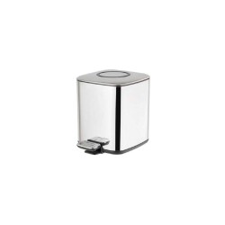 System Pedallı Parlak Nikel Çöp Kovası 9 Litre (BA4027 034 PN) - 1
