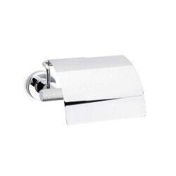 System Pureline Kapaklı Tuvalet Kağıtlığı Krom Renk 88X95X156 mm - 1
