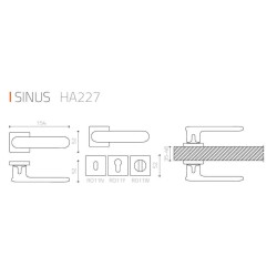 System Sinus Kapı Kolu Antrasit Renk (HA227RO12 BBN) - 2