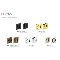 System Sürgülü Kapı Mekanik Kilit Rozet Gold/Altın (LT03W GL) - 1
