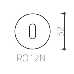 System Yuvarlak Oda Kapı Rozeti Sedef Renk (RO12N PRL) - 3