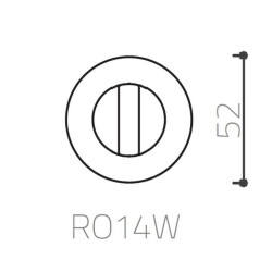 System Yuvarlak Wc Banyo Kapı Rozeti Sedef (RO14W PRL) - 3