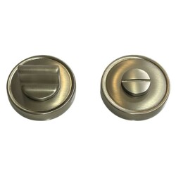 System Yuvarlak Wc Banyo Rozeti Nikel Saten Renk (RO14W NBM) - 1