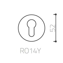 System Yuvarlak Yale Kapı Rozeti Sedef (RO14Y PRL) - 2