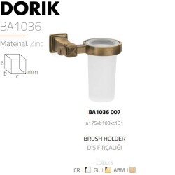SystemDorikDuvaraMonteDişFırçalığıAntikSarıRenk(BA1036007ABM-C1) - 2