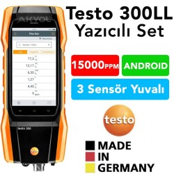 Testo 300 LL Baca Gazı Analiz Cihazı (Yazıcılı Set) 15000 PPM - 1