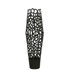 Vitale Metal File Siyah Vazo 21*21*74 cm (AK.IU0521) - 1